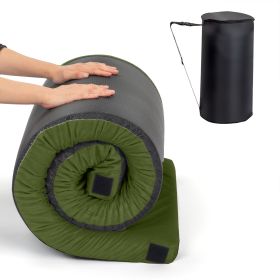 75x30x2.5in, Memory Foam, Army Green, Camping Mattress With Storage Bag (Option: Army green)