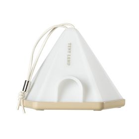 Tent-Shape USB Charging Wild Camping Atmosphere Light (Color: Khaki, Type: Camping Light)