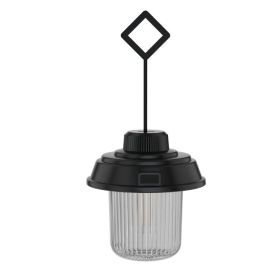 Outdoor LED Camping Light Canopy Hanging Lamp (Style: Charging Model, Color: Black)