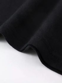 Born To Fish The Bigger Fish Fisherman Fishing Angler T-Shirt, 100% cotton, fiashing novelty style t-shirt, 180g, crew neck, (Color: Black, size: XXXL)